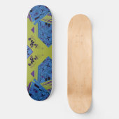 Skateboard Origami Chintz (L) Blue Indigo Olive Black (Recto)