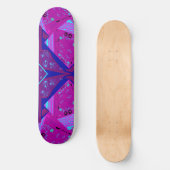 Skateboard Origami Chintz (L) Fuchsia Turquoise Blue Magenta (Recto)
