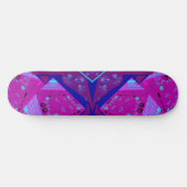 Skateboard Origami Chintz (L) Fuchsia Turquoise Blue Magenta (Horz)