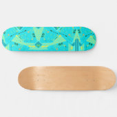 Skateboard Origami Chintz (L) Turquoise Jaune Turquoise (Horz)