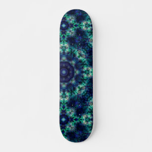Skateboard Ornement bleu vert