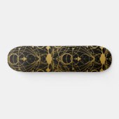 Skateboard Ornements Black Gold (Horz)