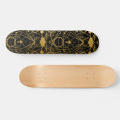 Skateboard Ornements Black Gold (Horz)