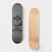 Skateboard Osprey King of Birds Illustration Gris foncé Grung (Recto)