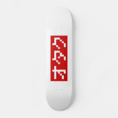 Skateboard OTAKU 8 bits Pixel japonais Katakana BLOC (Recto)