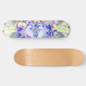 Skateboard Otter Dreamcatcher Blue Jaune Floral (Horz)
