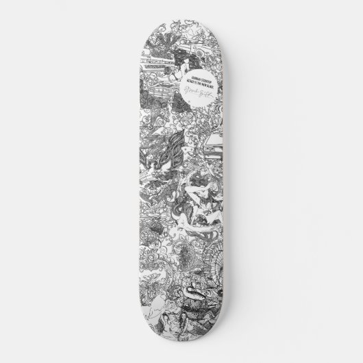 Skateboard Ou Noir par Hannah Stouffer (Recto)