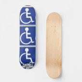 Skateboard Ouchies Industries handicap OUI ! Planches à roule (Recto)