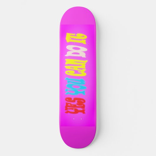 SKATEBOARD OUI, FAIS-IL RÉUSSIR ENCOURAGE MESSAGE GRAPHIQUE (Recto)