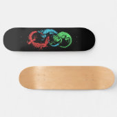Skateboard Ouroboros Lizards Noir (Horz)