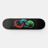 Skateboard Ouroboros Lizards Noir (Horz)