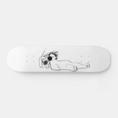 Skateboard ours blanc de détente de musique (Horz)