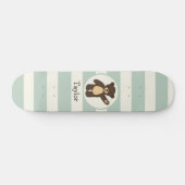 Skateboard Ours Brown Bois mignon; Grandes Vert Sage (Horz)