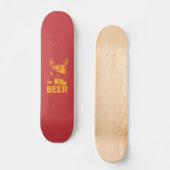 Skateboard Ours + Cerfs communs = bière (Recto)