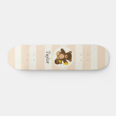 Skateboard Ours en tourbe Brown avec miel jaune (Horz)