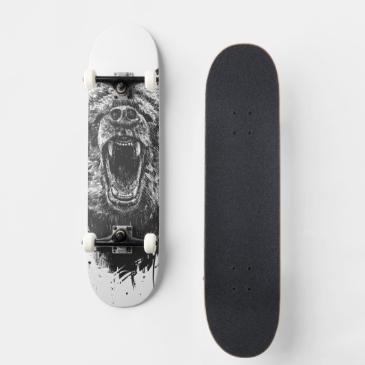 Skateboard Ours fâché (Recto)