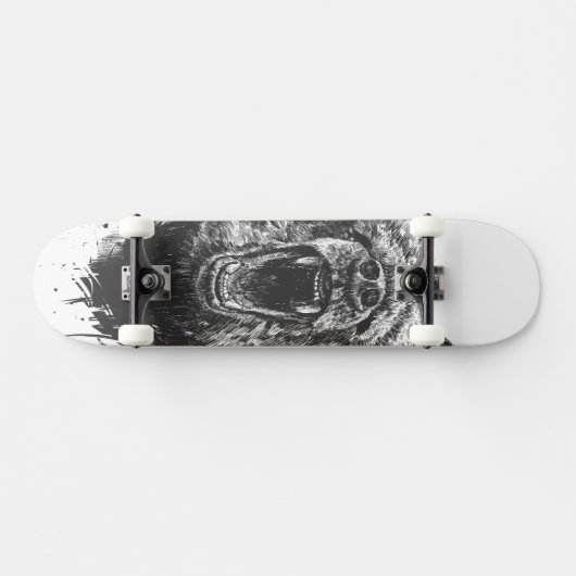 Skateboard Ours fâché (Horz)