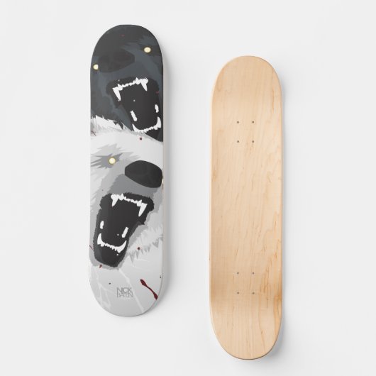 Skateboard Ours fâchés (Recto)