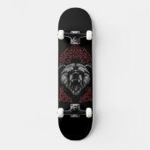Skateboard Ours Viking Rugissant (Recto)