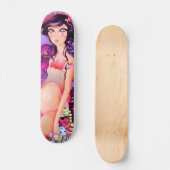 Skateboard Ouvrez la fille de livre (Recto)