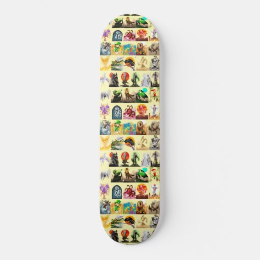 Skateboard P est pour Phoenix Ensemble sur Jaune (Recto)