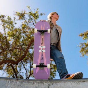 Skateboard paars met roze HAMbyWG