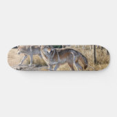 Skateboard Pack de loups dans la peinture forestière (Horz)