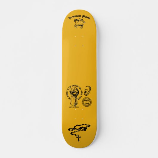 Skateboard Padre Pio Skateboard, pont de 7 ¾ po (Devant)