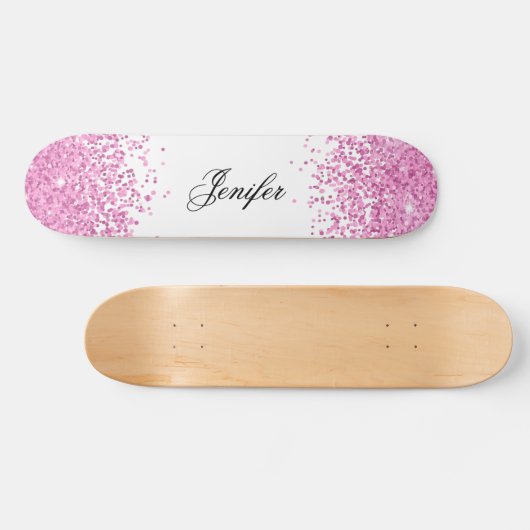 Skateboard Paillette rose (Horz)