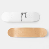 Skateboard pain au micro-ondes blanc basique (Horz)