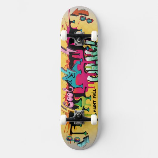 Skateboard Paint Fall 8h Skate (Recto)