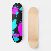 Skateboard Paint Splat- Bleu clair/ Violet clair (Recto)