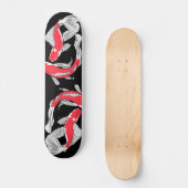 Skateboard Paire de koi japonais rouge (Recto)