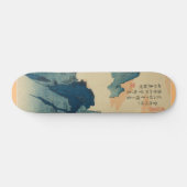 Skateboard Paisaje Montañoso con Letras Chinas (Horz)