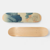 Skateboard Paisaje Montañoso con Letras Chinas (Horz)