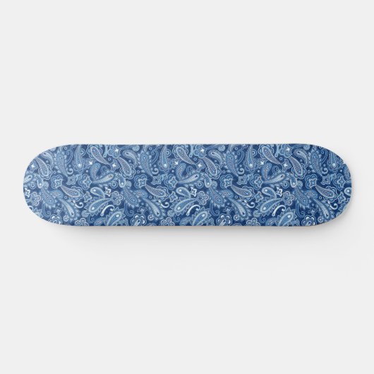 Skateboard Paisley bleu (Horz)