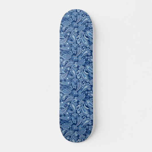Skateboard Paisley bleu (Devant)
