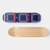 Skateboard Paisley bleu immatériel (Horz)