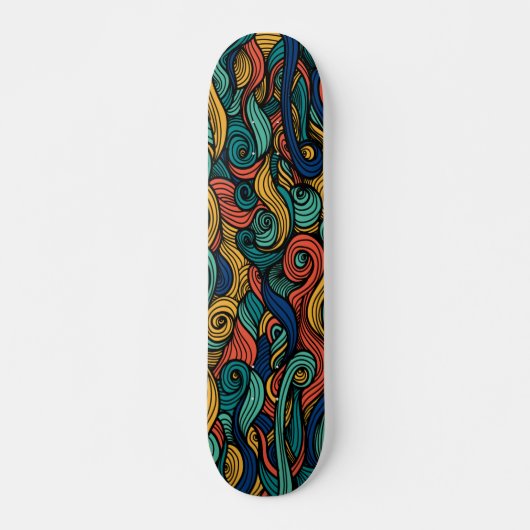 Skateboard Paisley haché (Devant)