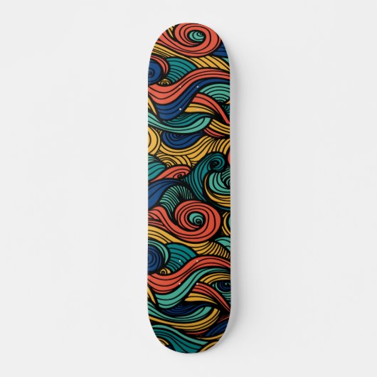 Skateboard Paisley haché (Devant)