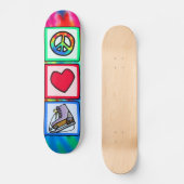 Skateboard Paix, amour, patin de glace (Recto)