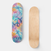 Skateboard Paix Amour Tie-Dye (Recto)