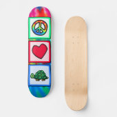 Skateboard Paix, amour, tortues (Recto)