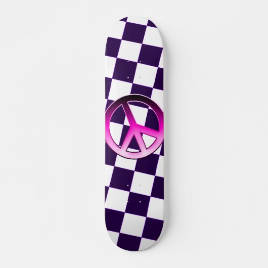 Skateboard Paix rose (Devant)