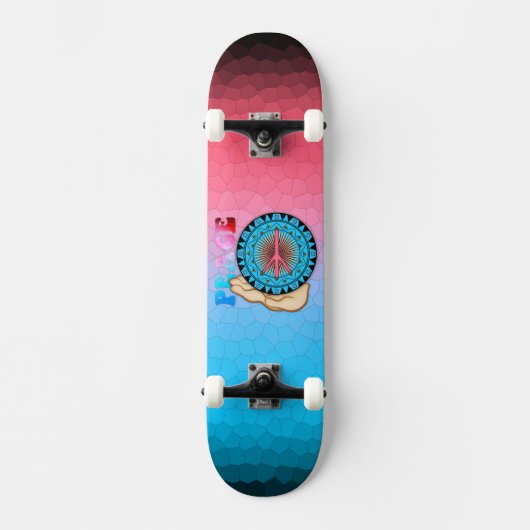 Skateboard Paix ~ Soleil (Recto)