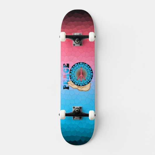 Skateboard Paix ~ Soleil (Recto)