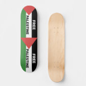 SKATEBOARD PALESTINE GRATUITE DRAPEAU ROUGE NOIR VERT BLANC (Recto)