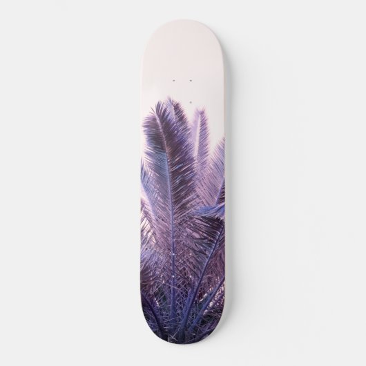 Skateboard Palm Feuille Beach Dream #1 #tropical #wall #art (Recto)
