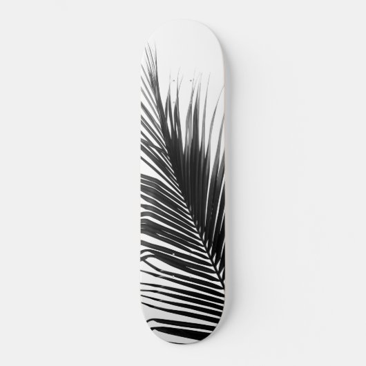 Skateboard Palm Leaf Noir & Blanc Délice #1 #tropical #wall (Recto)