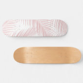 Skateboard Palme rose vierge Feuilles Dream Cali Vibes d'été  (Horz)